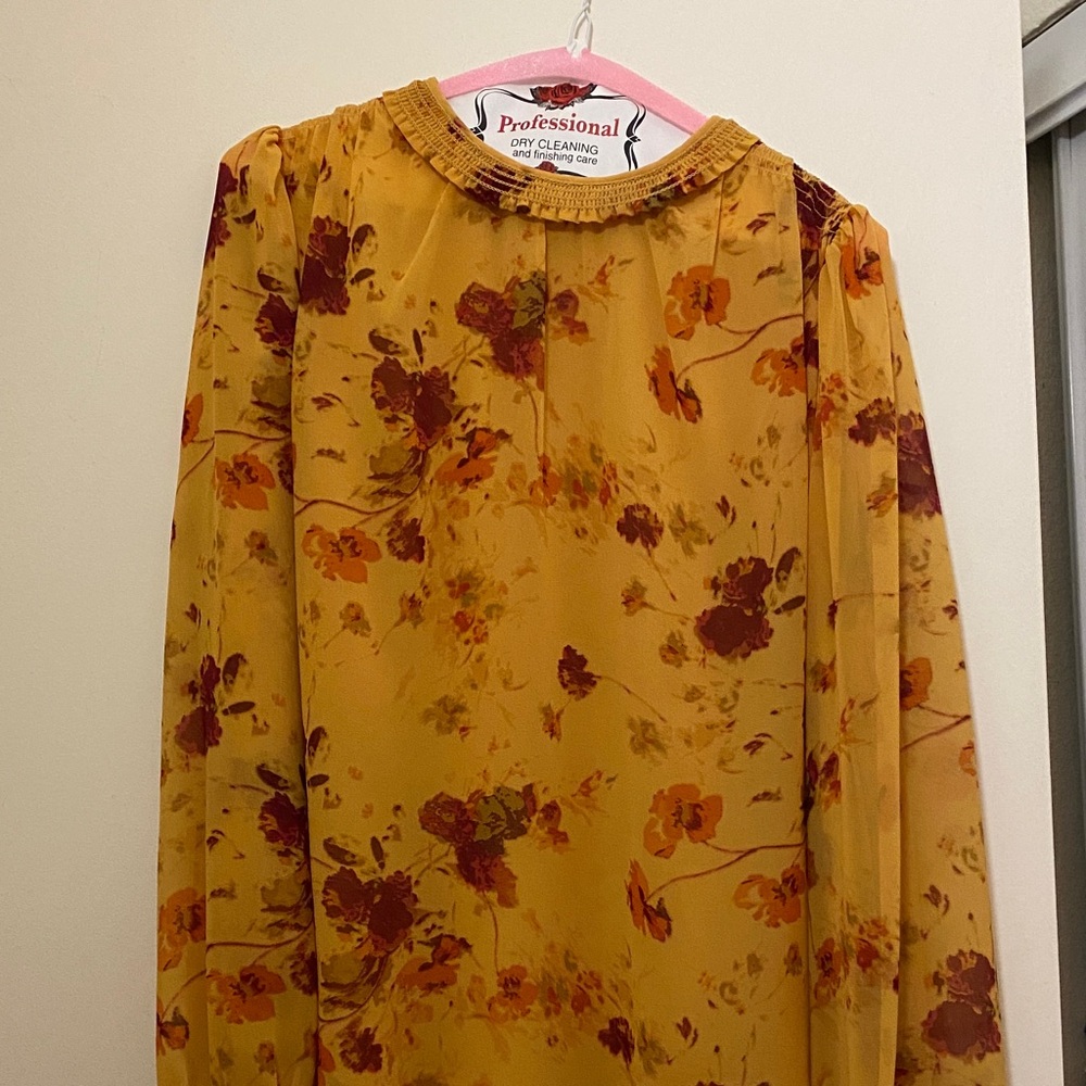Wilfred Mustard Floral Blouse